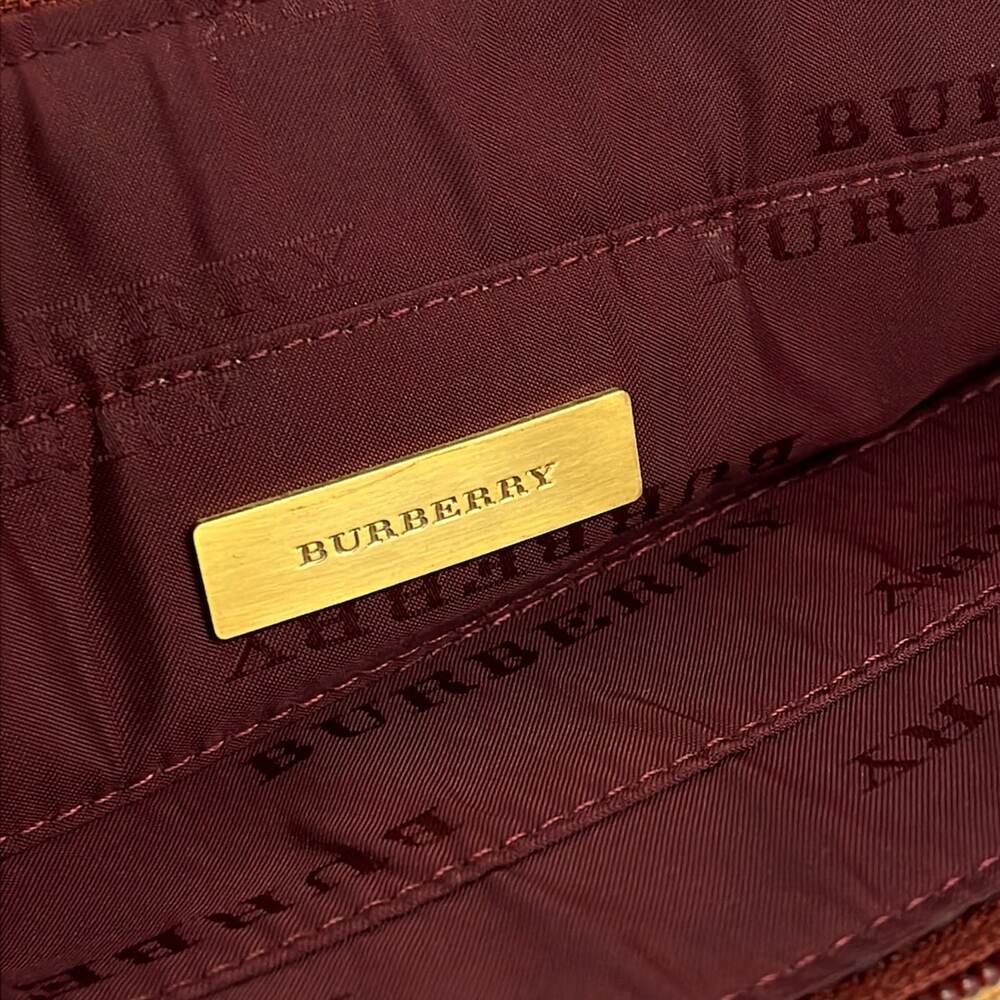 Burberry Shoulder Bag Beige Dark Navy Multi Tweeds Leather - Picture 8 of 15